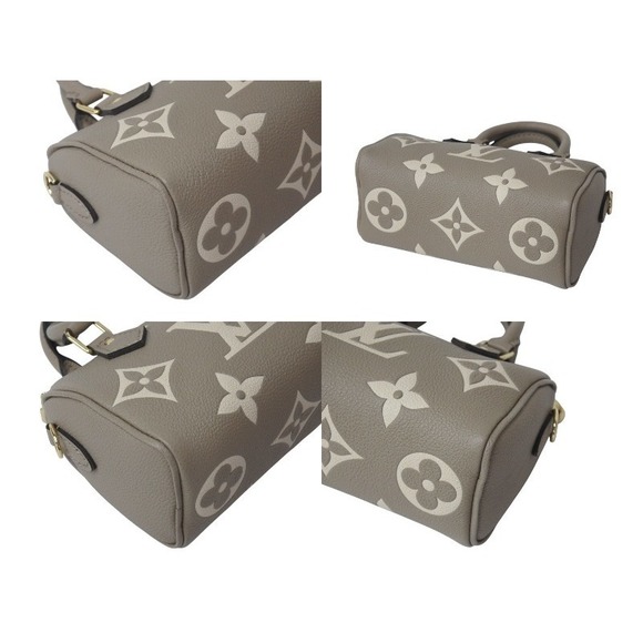 and Louis Vuitton Nano Speedy Handbag Empreinte Beige - Picture 8 of 10